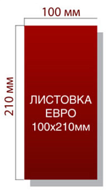 Флаера евроформата 1000 шт